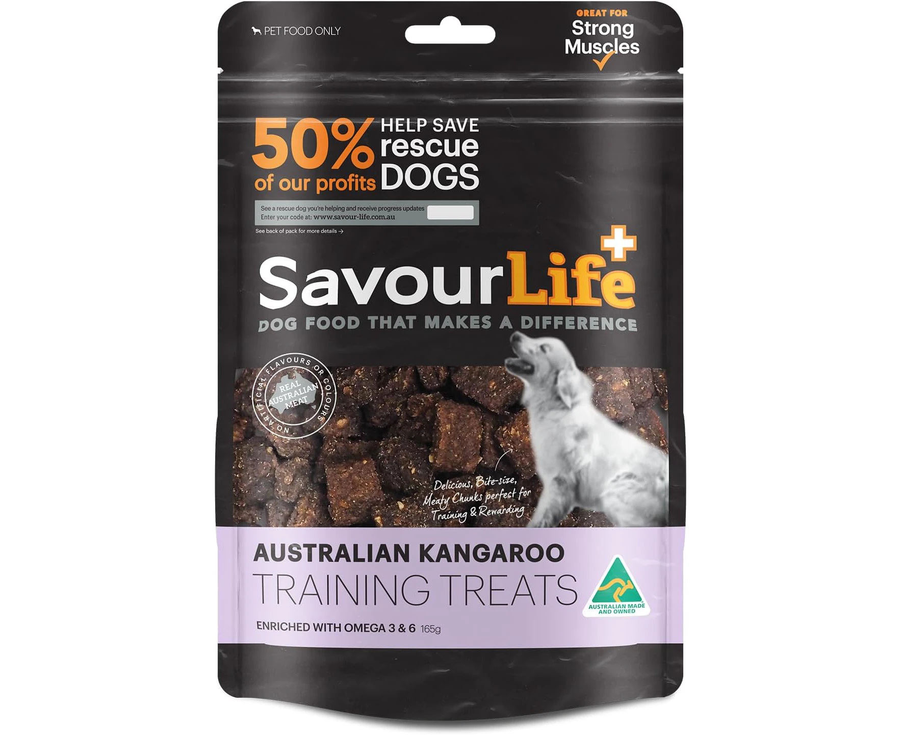 SavourLife Australian Kangaroo Training Treats, 165 Grams