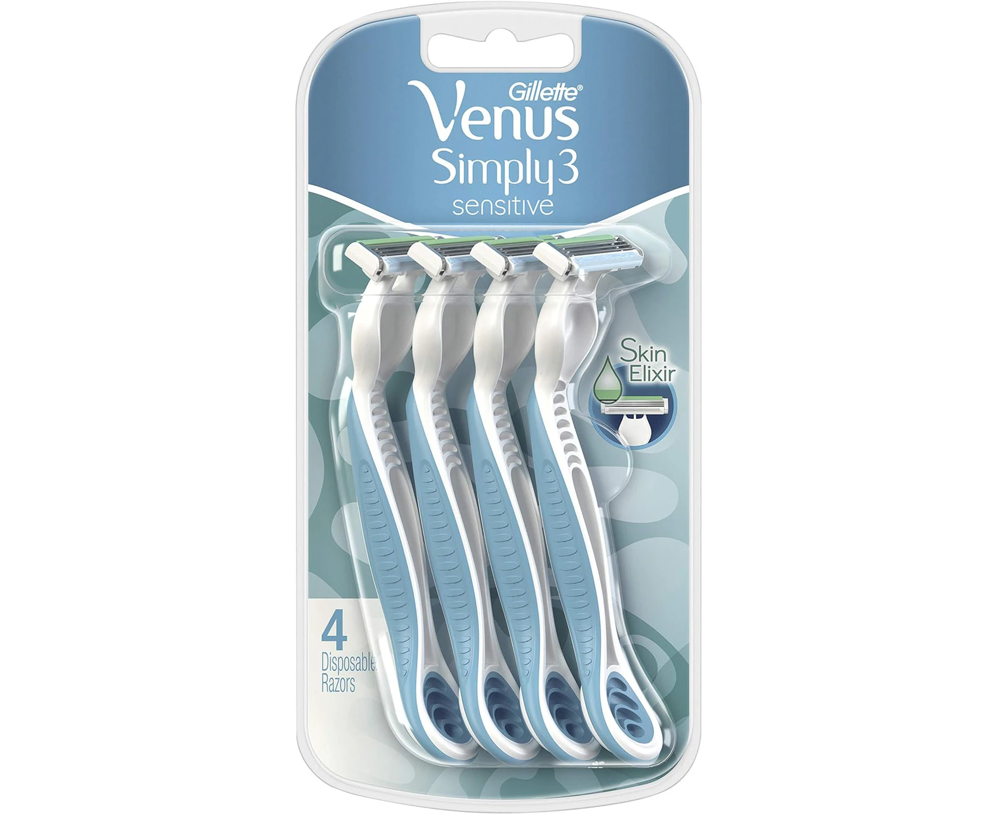 Gillette Venus Simply 3 Sensitive Women's Disposable Razors