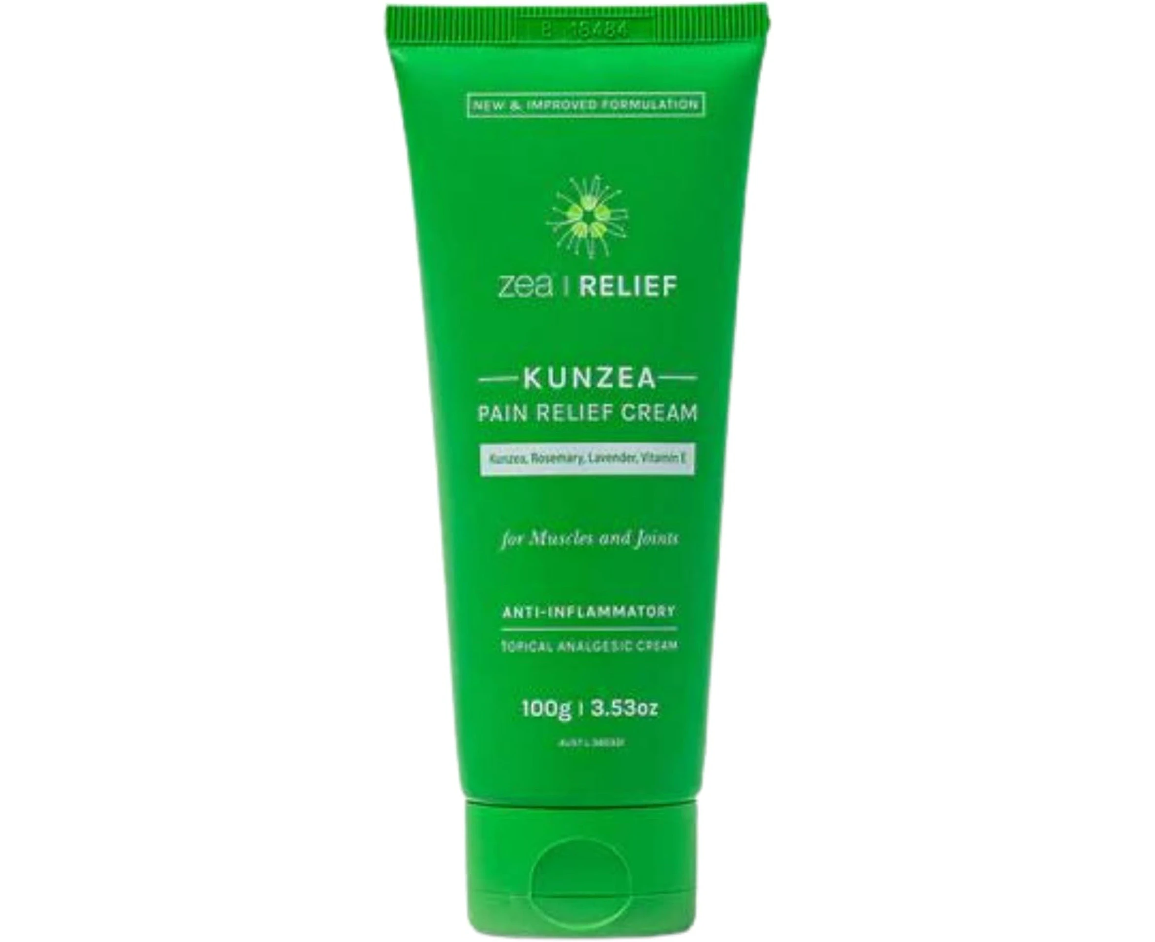 Zea Relief Kunzea Pain Relief Cream - Anti-inflammatory Topical Analgesic Cream - 100g - New & Improved Formulation