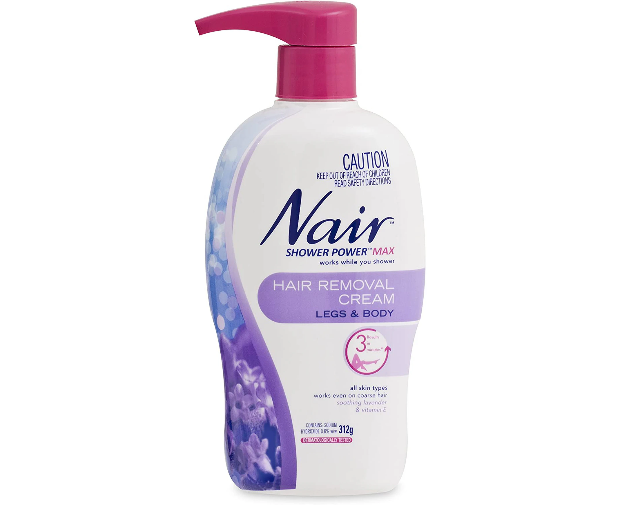 Nair Shower Power Max Hair Removal Cream – Remove Unwanted Hair While you Shower – Fast results – Smooth Silky Skin Effect for Legs and Body - All Skin Typ