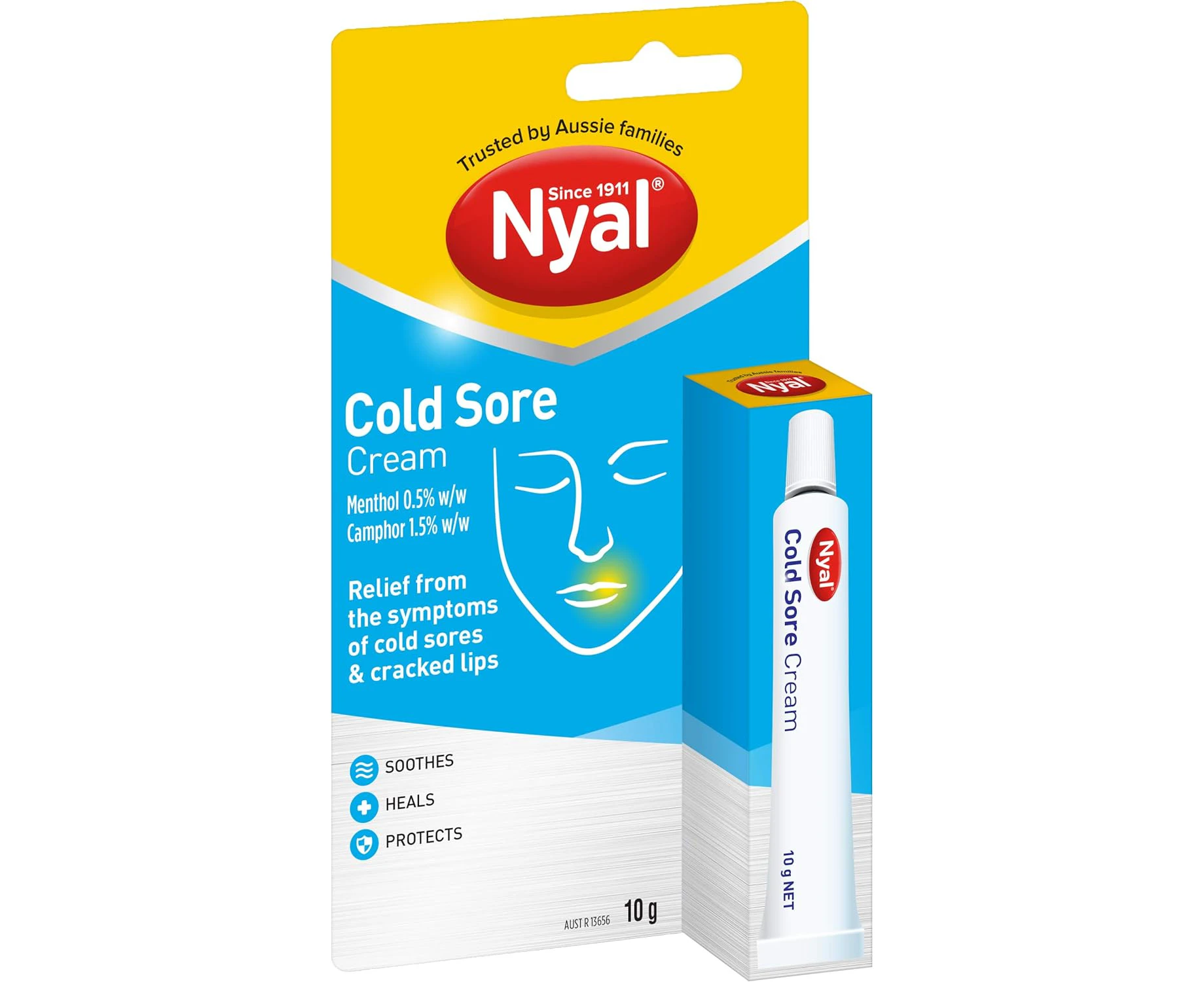 Nyal Nyal Cold Sore Crm Blister, 10 grams