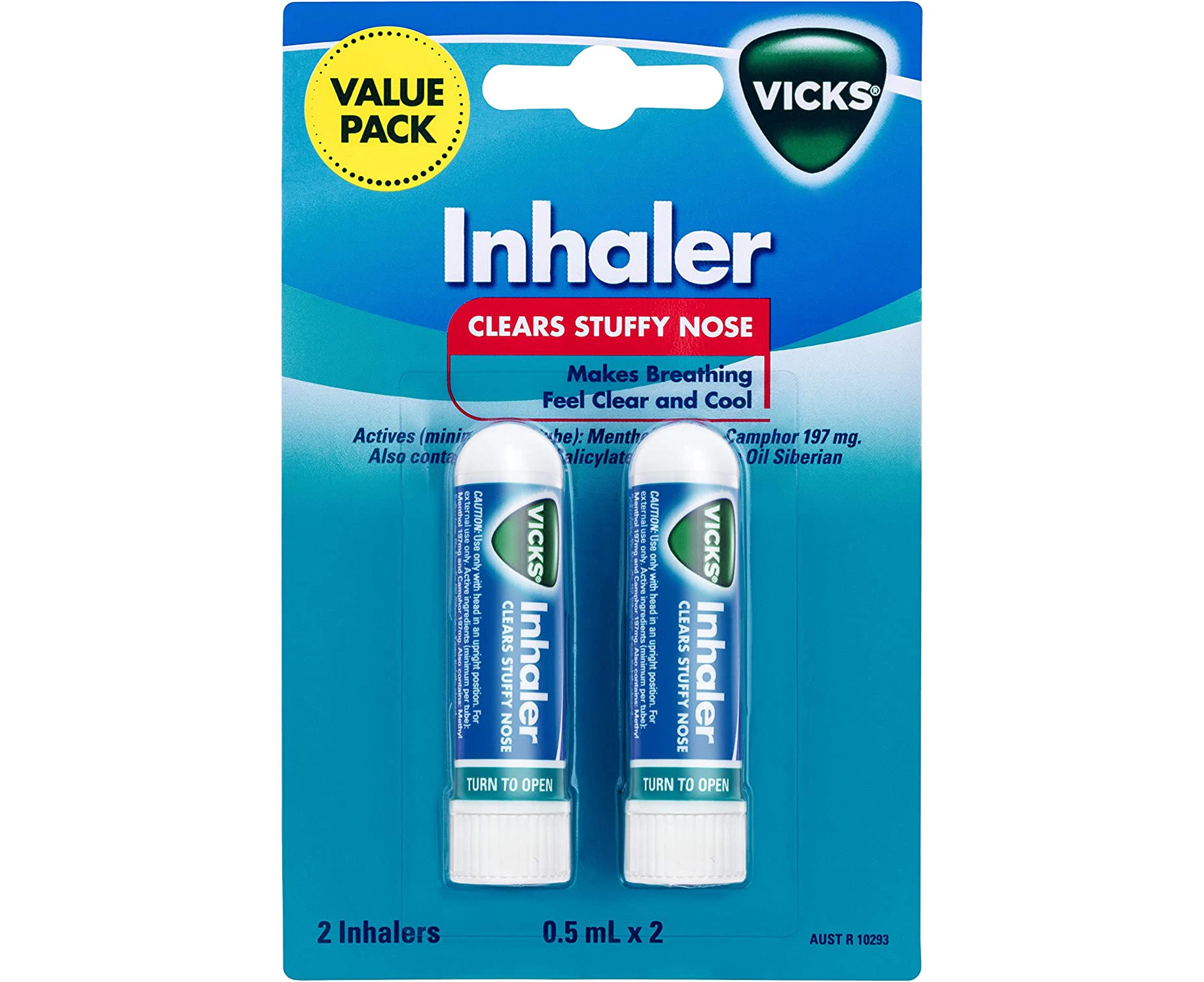 Vicks Nasal Decongestant Inhaler Twin Pack