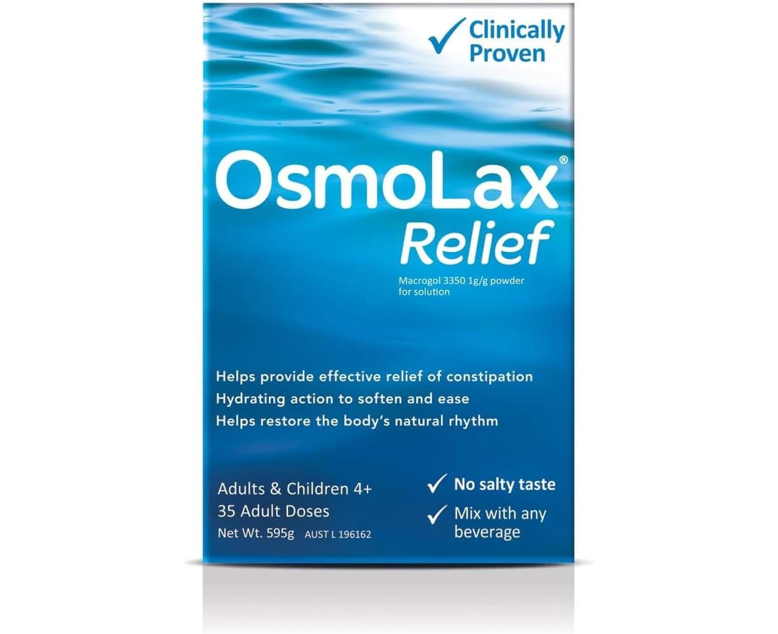 OsmoLax Relief Macrogol Osmotic Laxative Powder 35 Doses 595g