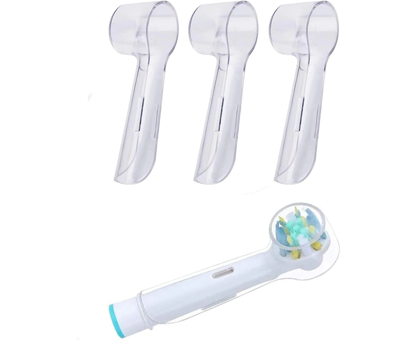 4 Pack Electric Toothbrush Cover,Toothbrush Heads Cover Caps for Protecting Oral-B Replacement Brush Heads