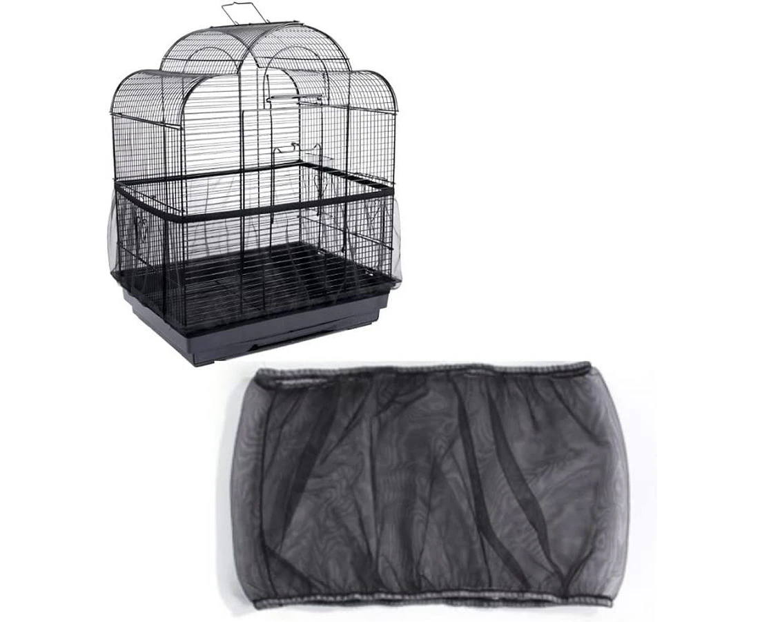 Bird Cage Seed Catcher Guard Universal Birdcage Cover Nylon Mesh Net,Bird Cage Seed Catcher,Bird Cage Cover Seed Catcher Cage Cover Birds Birdcage Guard Pe