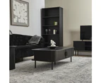 Cooper & Co. Haven Sliding Door 120cm Coffee Table Black