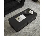 Cooper & Co. Haven Sliding Door 120cm Coffee Table Black