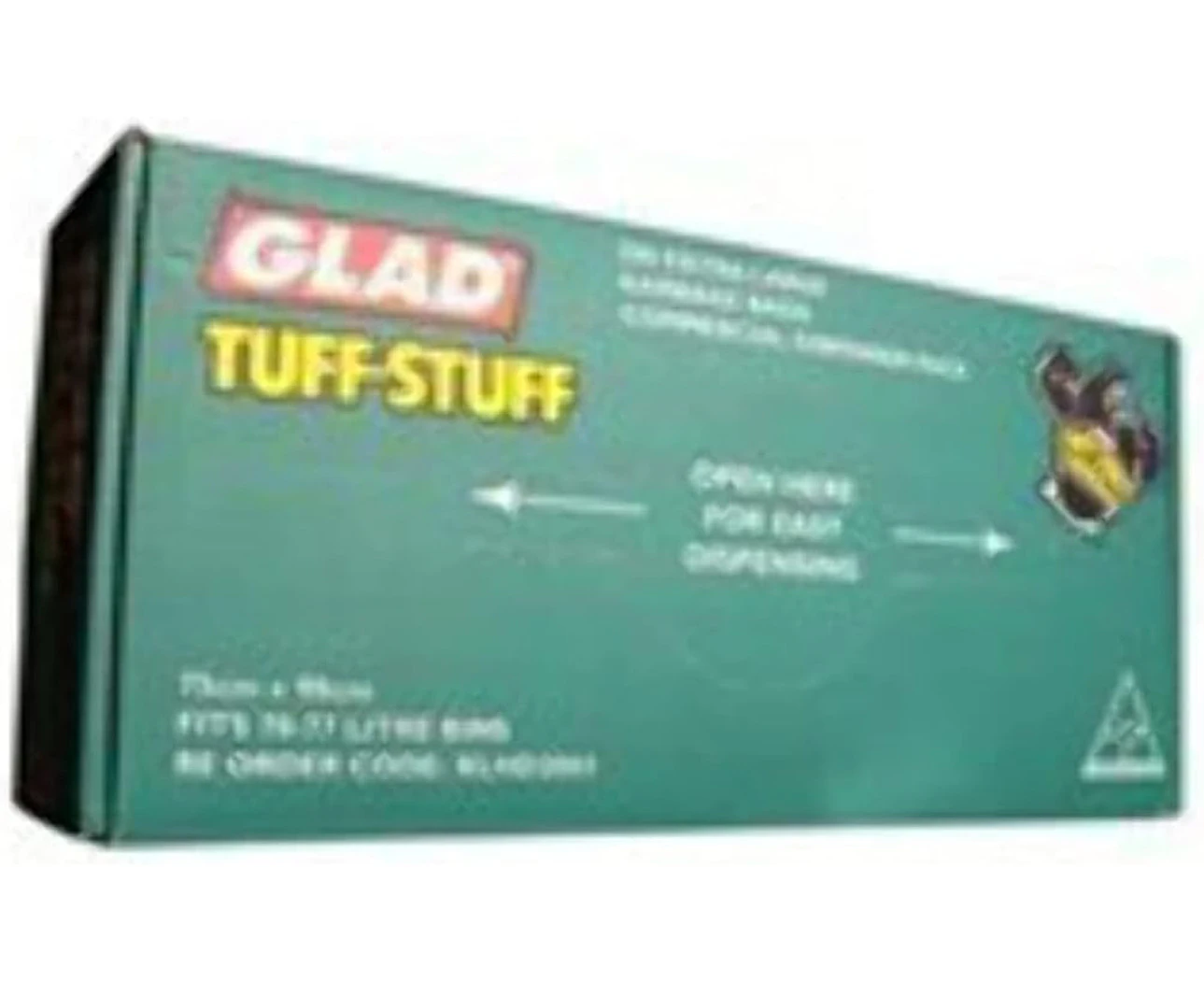 Glad Tuff Stuff Trash Bags with the Trusted Strength of Glad, Fits 70L Bin, 200 Count