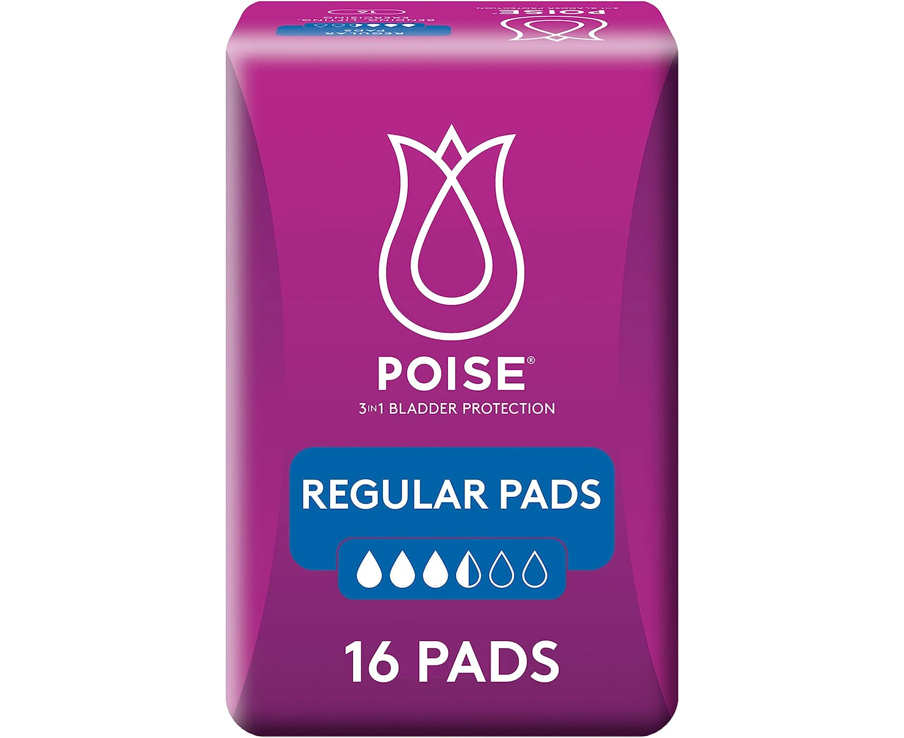 Poise Pads For Bladder Leaks Regular 16 Count