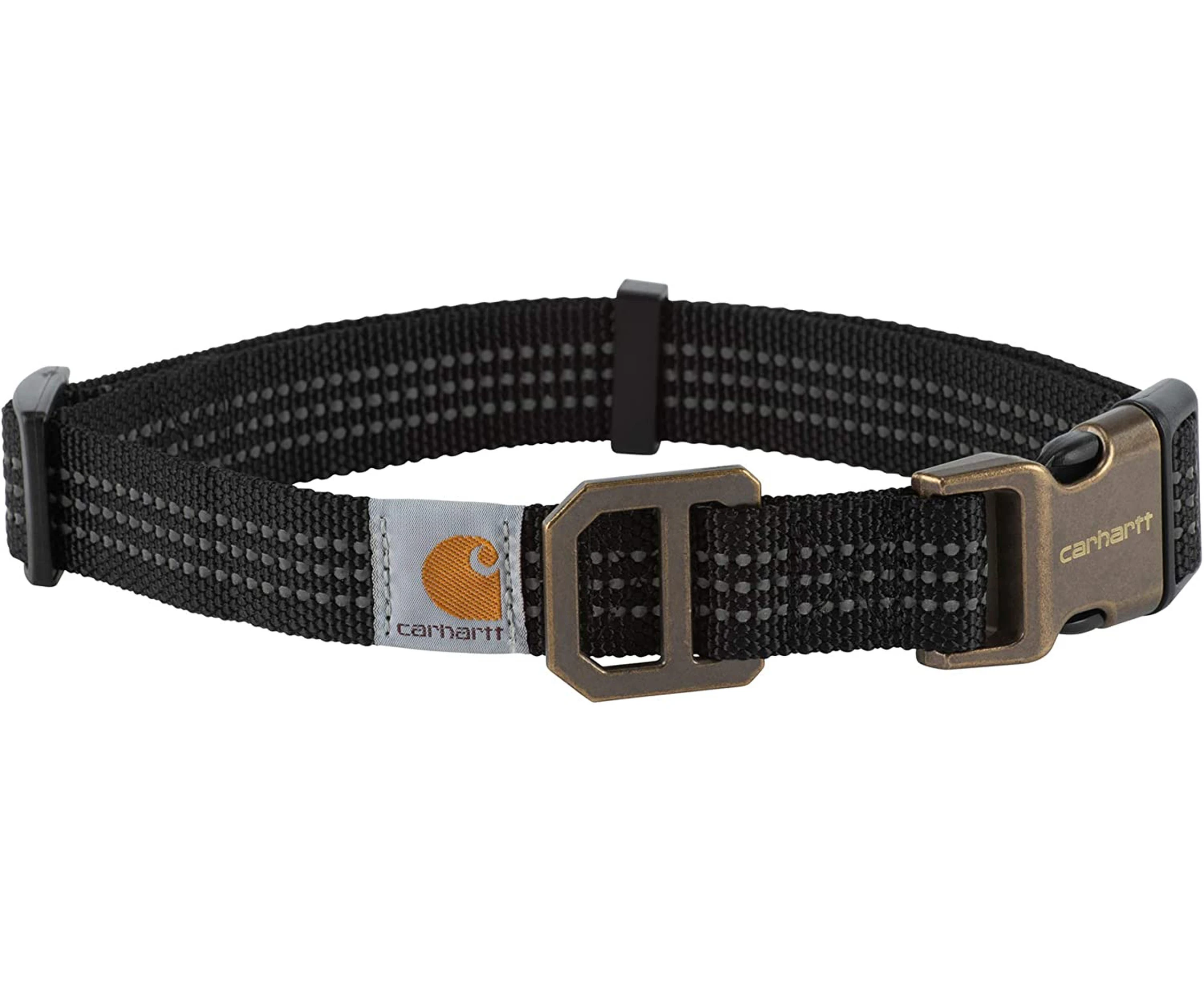 Carhartt Dog Collar Brown/Brushed Brass, Medium