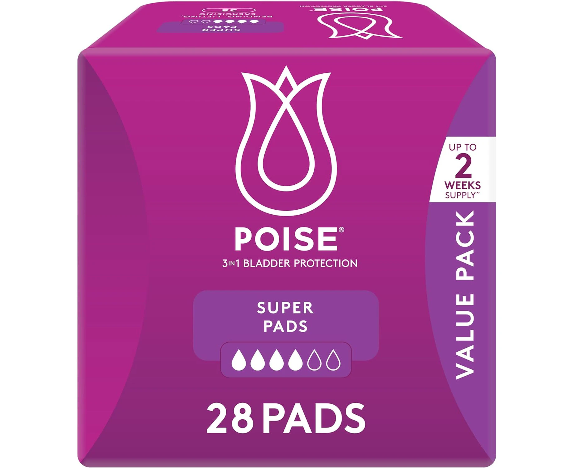 Poise Pads For Bladder Leaks Super 28 Count