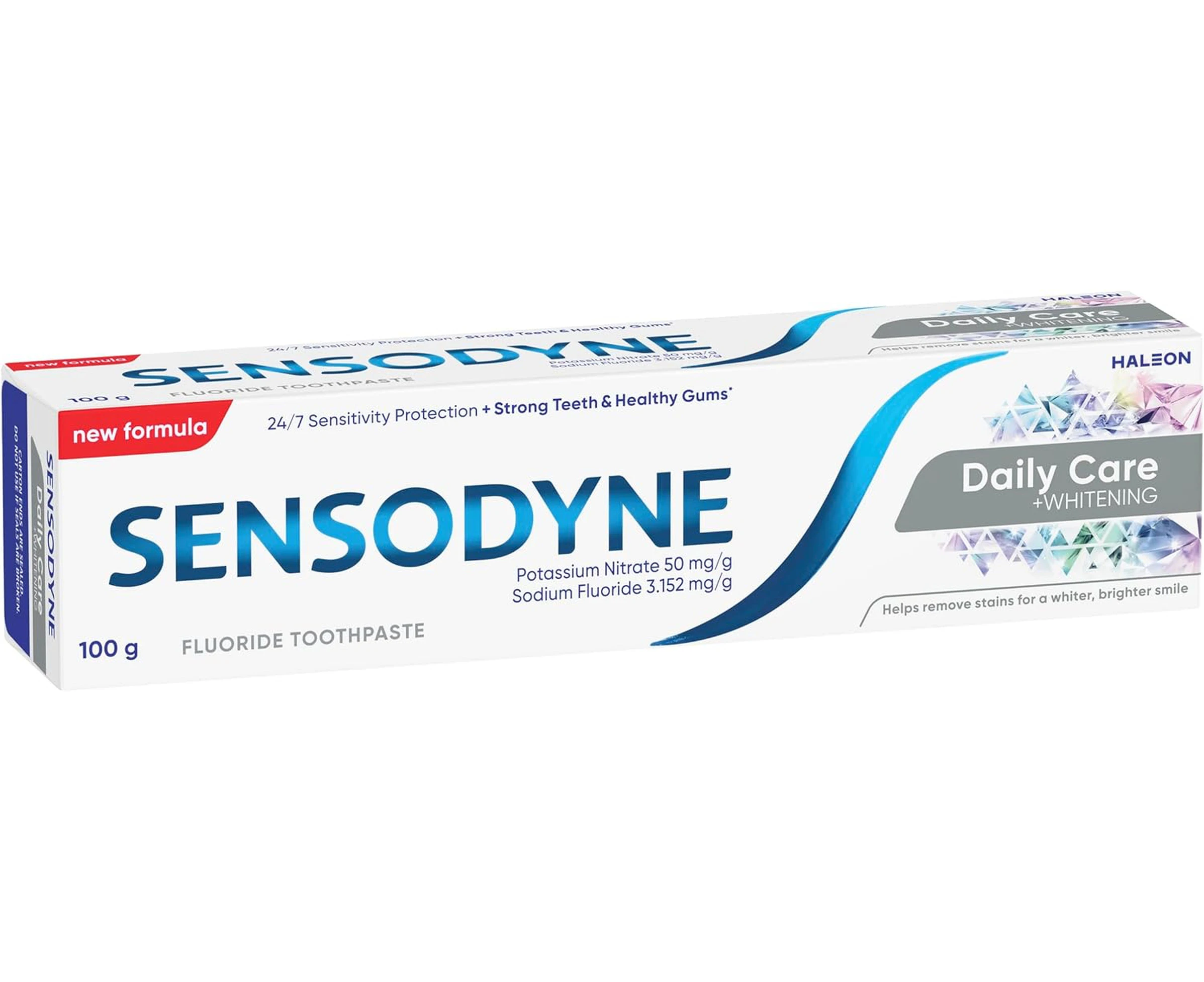 Sensodyne Toothpaste, Daily Care + Whitening, 100g