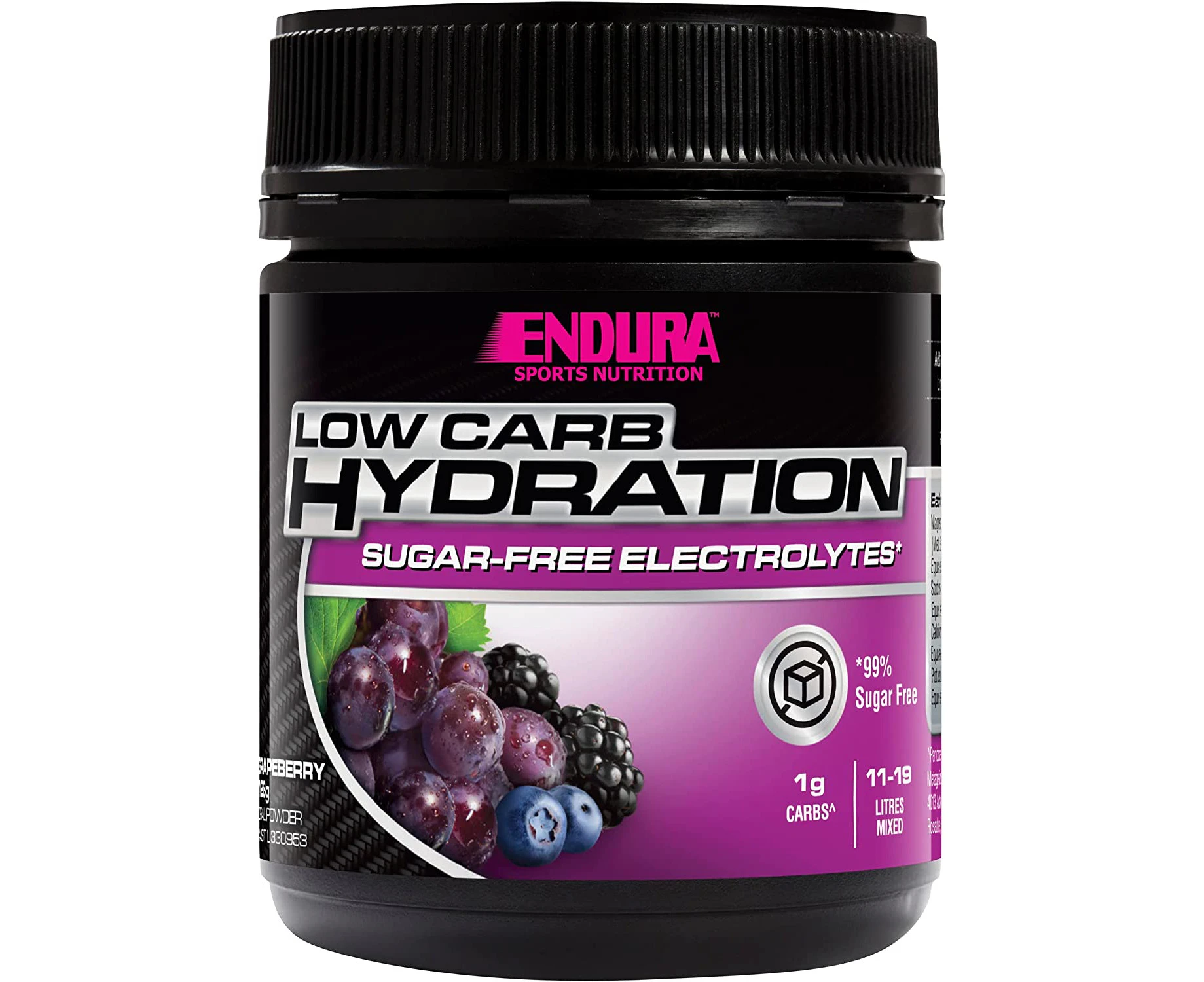 Endura Low Carb Hydration Grapeberry 128g