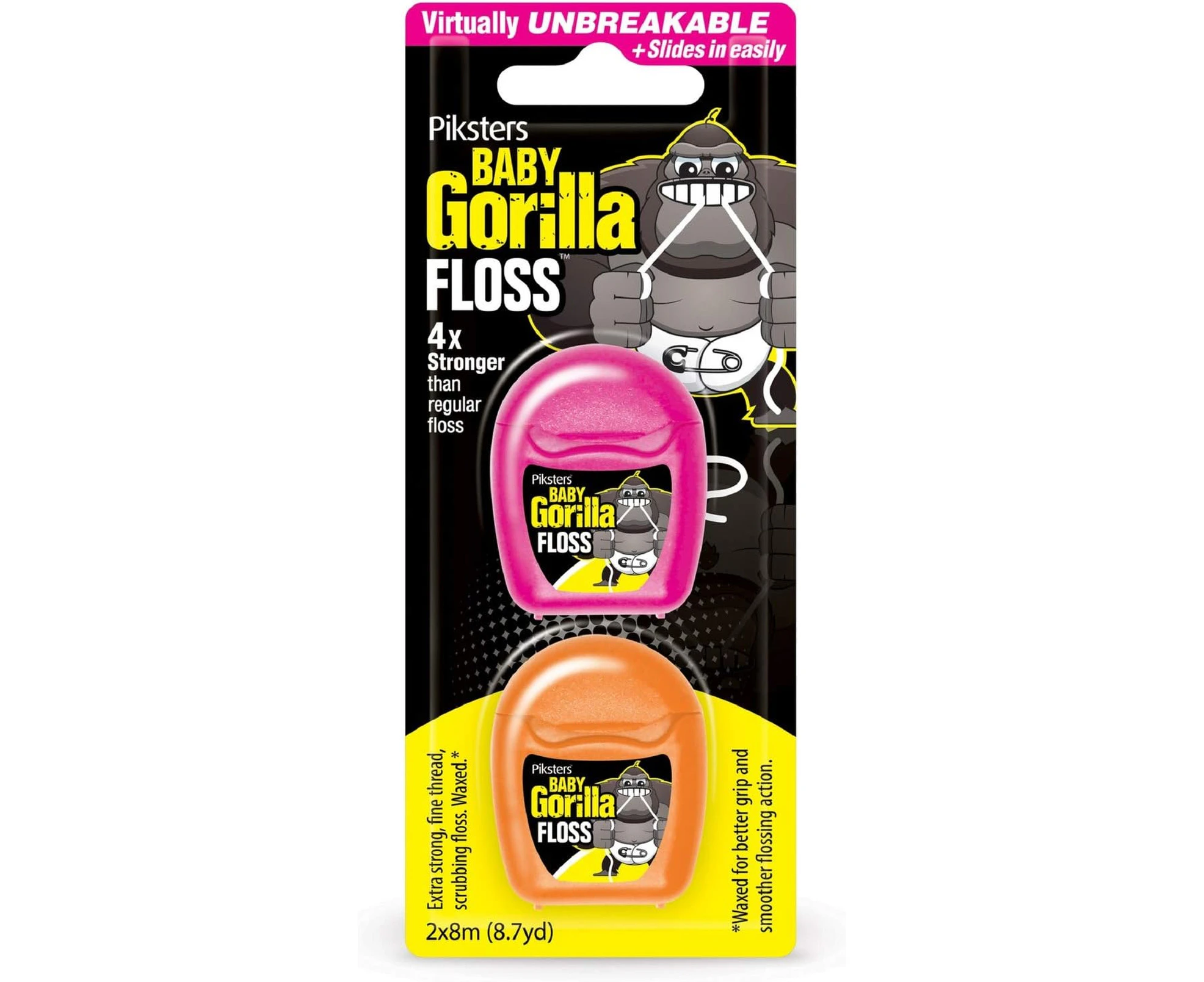 Piksters Baby Gorilla Floss Twin Pack