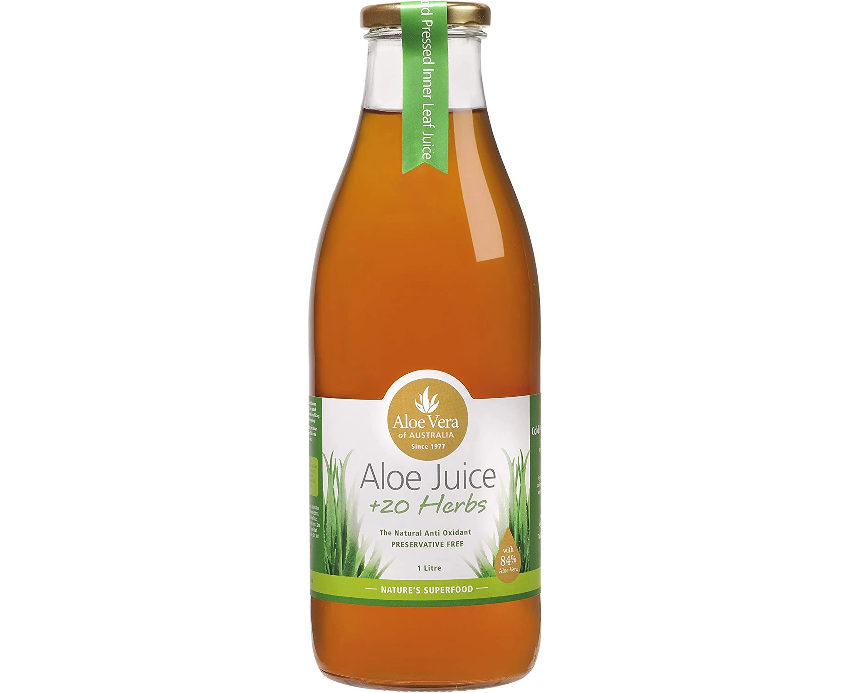 Aloe Vera of Australia Plus 20 Herbs Aloe Vera Juice, 1L