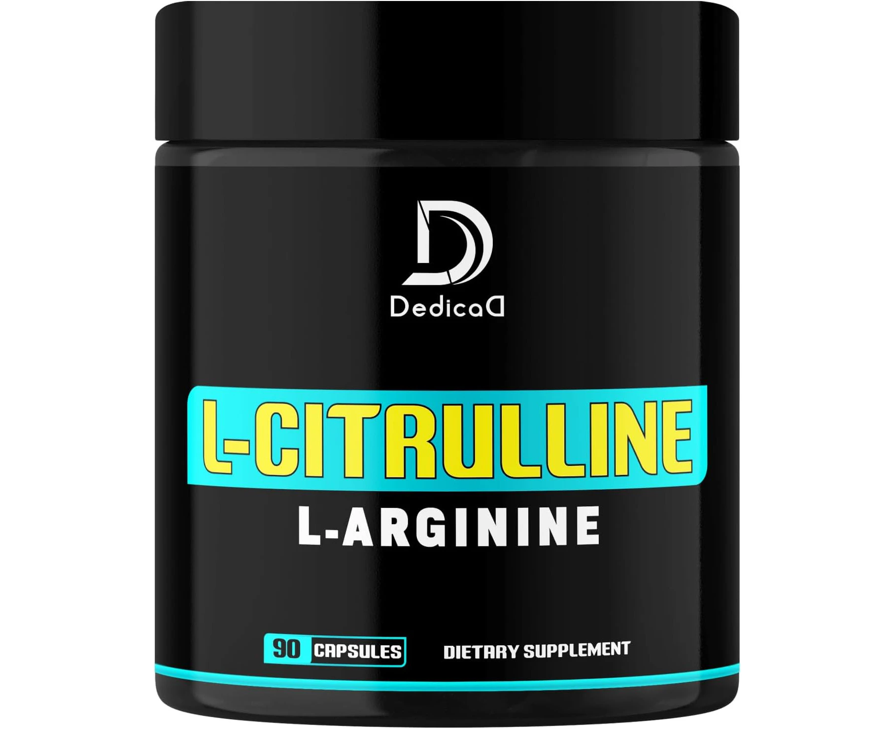 1000mg L-Citrulline L-Arginine Blend Supplement - Support Heart, Energy Production & Immune - 90 Capsules for 45 Servings