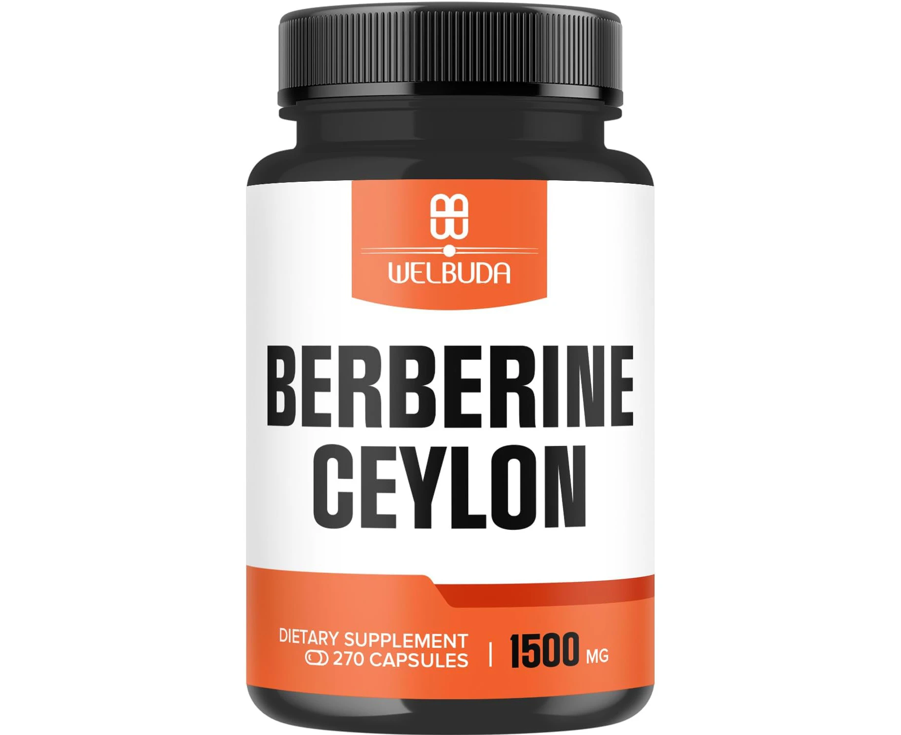 1000mg Berberine Supplement with 500mg Ceylon Cinnamon - 270 Capsules - Super Formula with Premium Ingredients - Support Heart Health, Immune System, Body