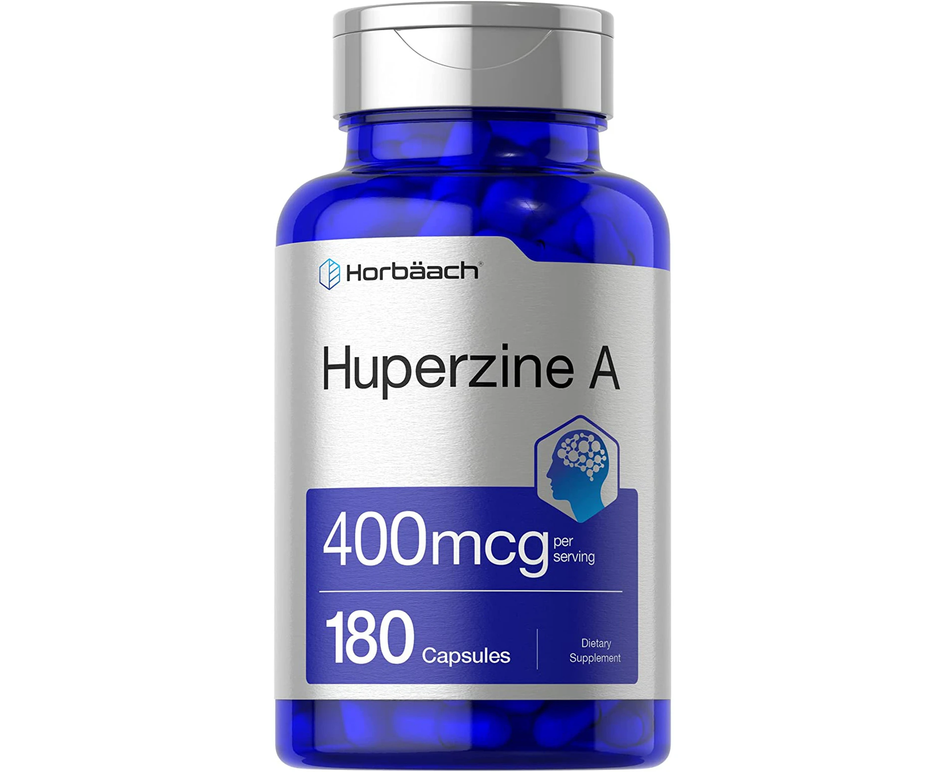 Huperzine A 400mcg | 180 Capsules | Non-GMO, Gluten Free Supplement | by Horbaach