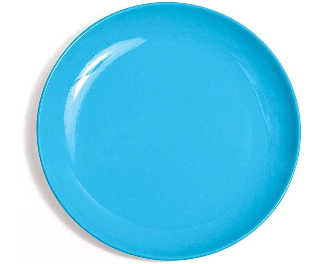 Campfire Melamine Dinner Plate, Blue