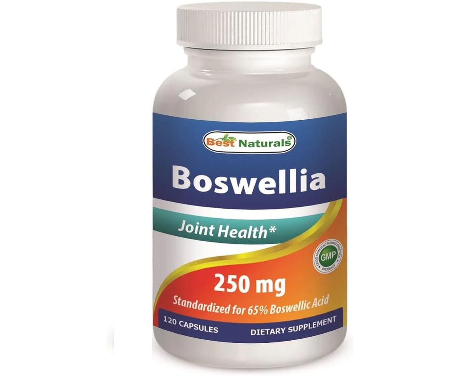 Best Naturals Boswellia Serrata Joint Health 250 mg 120 Capsules - Standardized to 65% Boswellic Acid