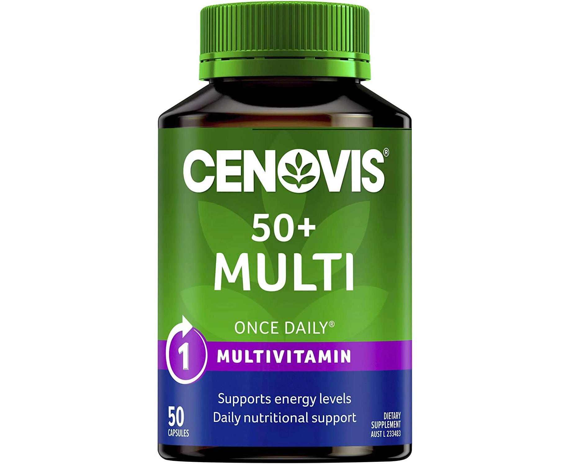 Cenovis 50 Plus Multi - All-in-One Multivitamin - Daily Nutritional Support for People 50 Years and Over, 50 Capsules