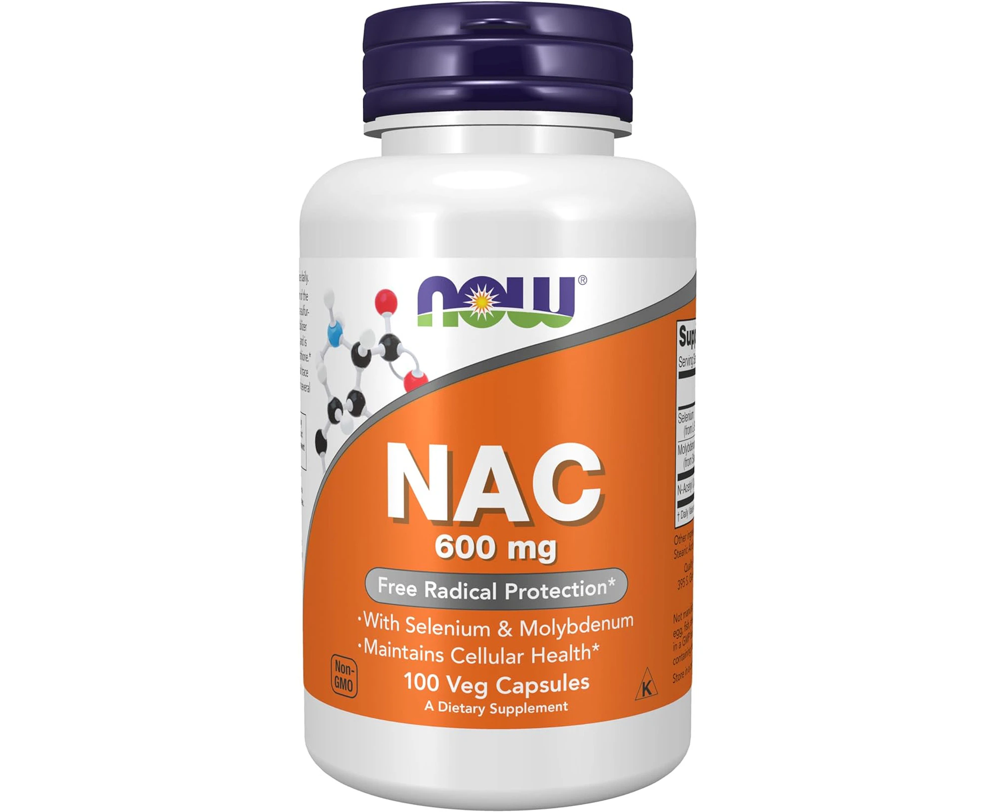 NOW NAC 600 mg,100 Veg Capsules