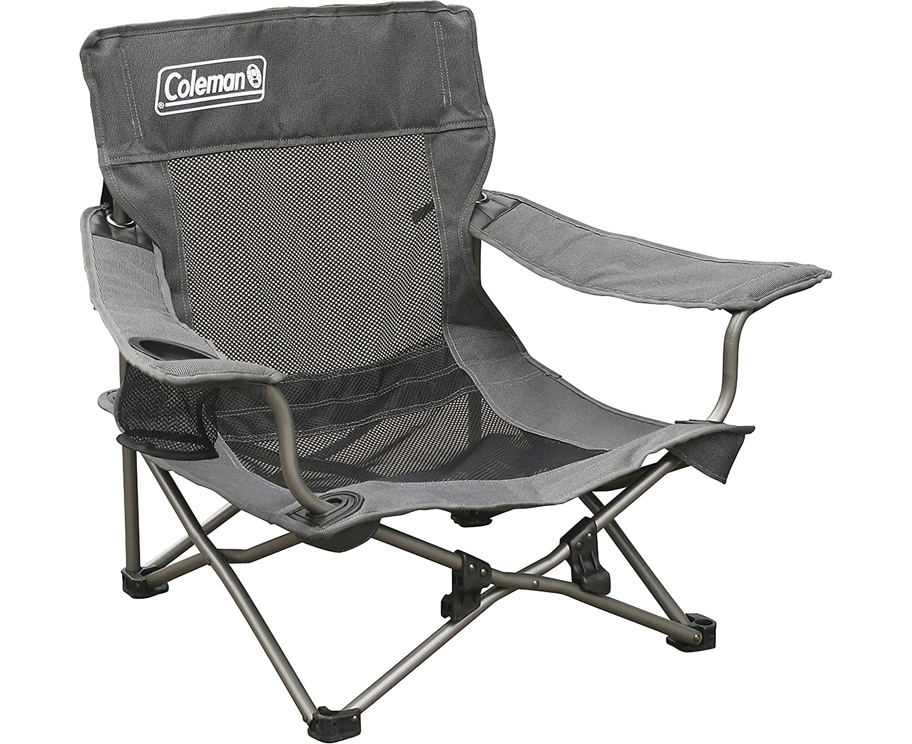 Coleman 1218360 Quad Deluxe Mesh Event Chair, Grey