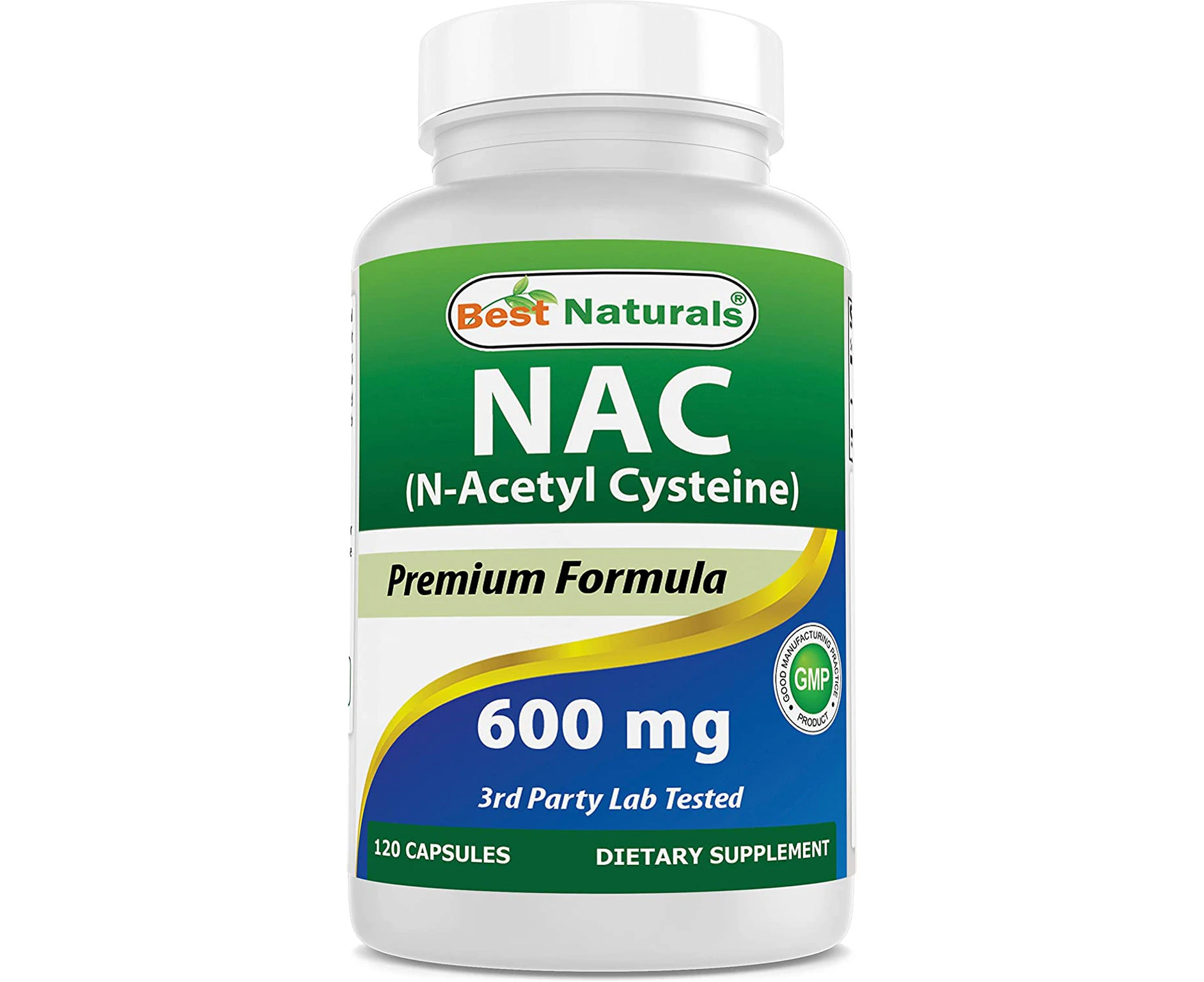 Best Naturals NAC - N Acetyl Cysteine 600 mg 120 Capsules - n Acetyl cysteine - Powerful antioxidant