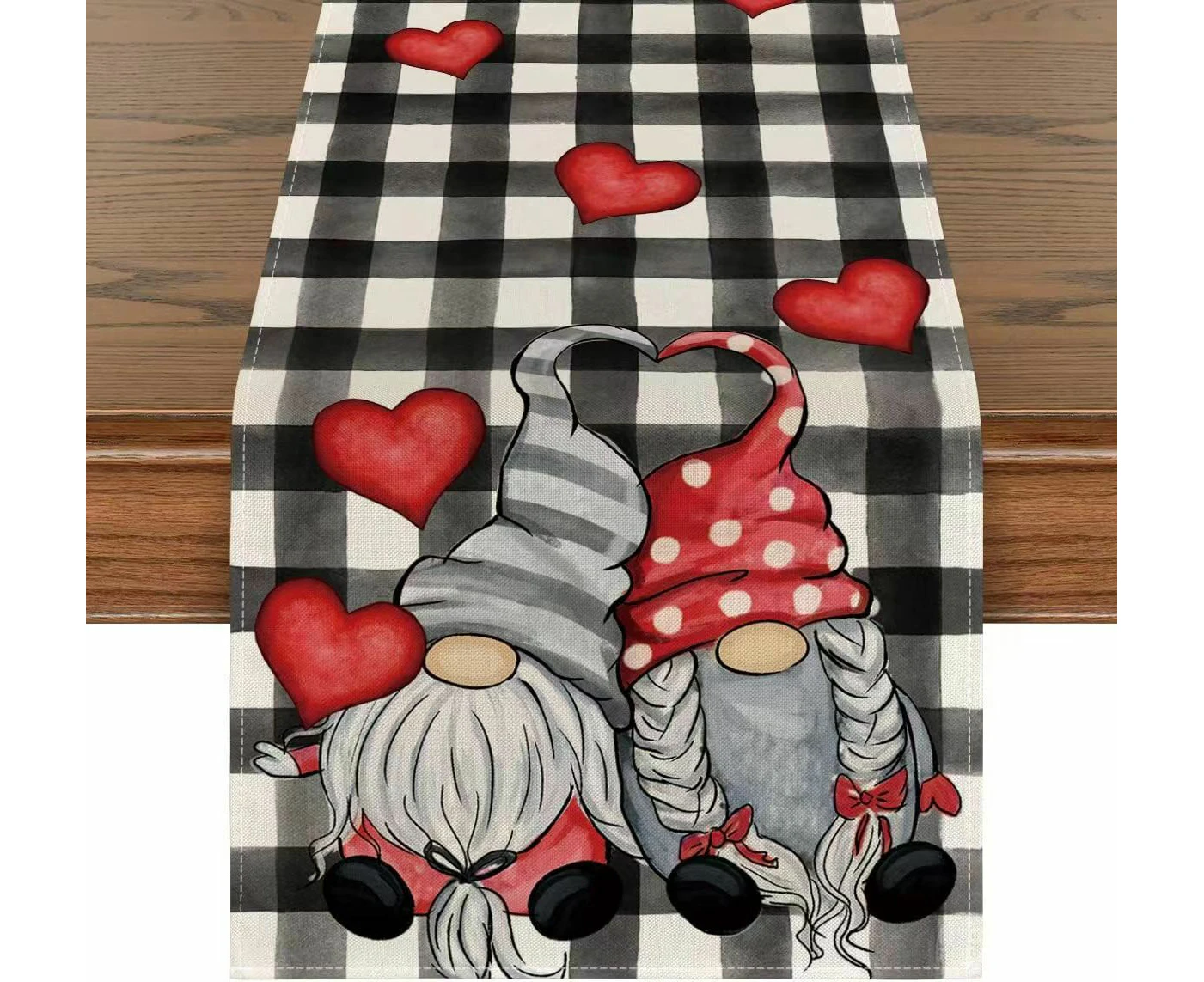 Valentine'S Day Table Runner Home Dining Room Living Room Dining Table Indoor Outdoor Holiday Decoration Tablecloth,40Cm*140Cmstyleg