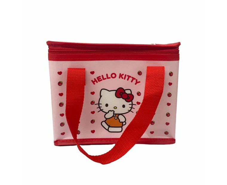 Pink and Red Hello Kitty Collapsible Lunch Bag