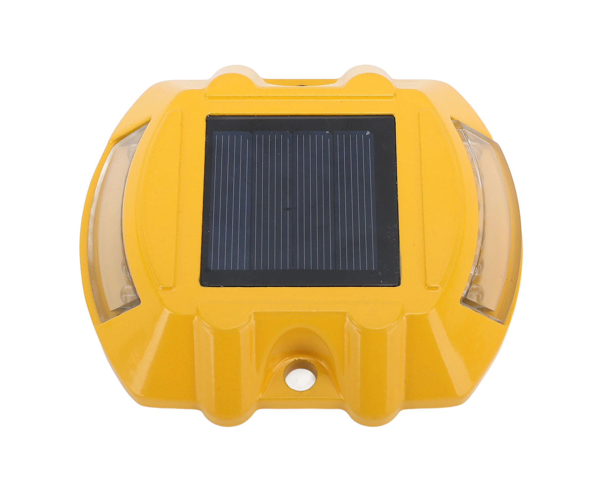 Solar Driveway Marker Lights Aluminum Alloy Waterproof Solar Power Ground Road Stud Lamp for Sidewalk Pathway White Light