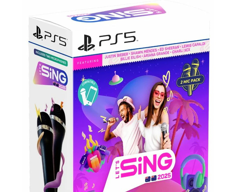 Let's Sing 2025 - 2 Mic Bundle - PlayStation 5