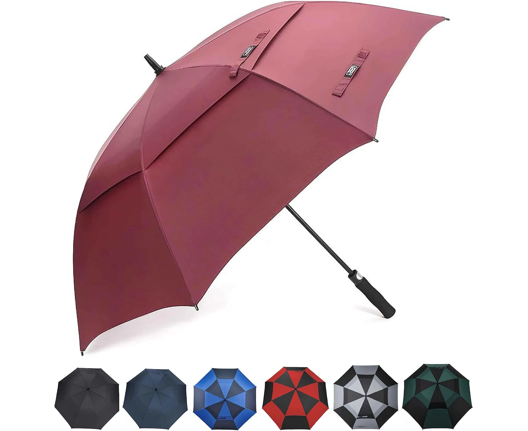 G4Free 55/63/69 Inch Golf Umbrella Windproof Double Canopy Extra Large Oversize Automatic Open Waterproof Umbrellas