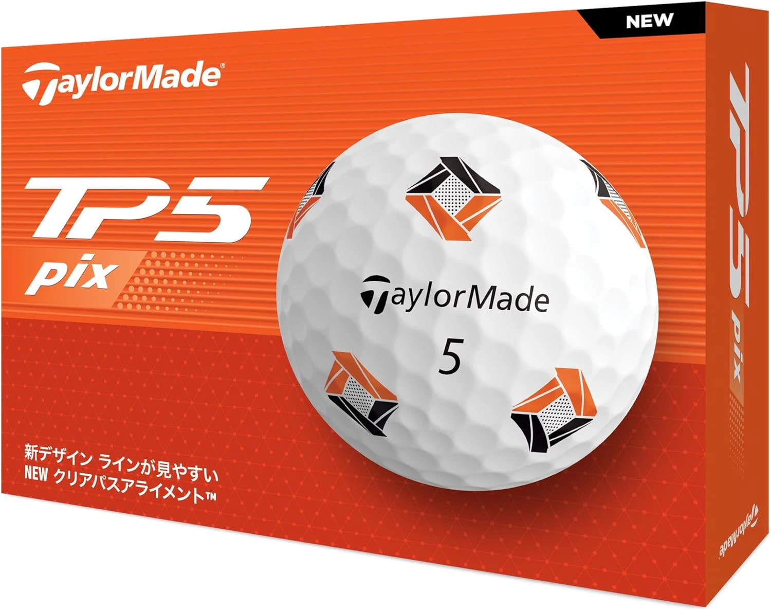 Taylormade TP5 Pix Series 2024 Golf Balls, 1 Dozen (12 Pack)