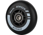 AOWESM Inline Skate Wheels 80mm 76mm 72mm 85a Outdoor Indoor Black Blue Red Roller Hockey Blades Replacement Wheels w/Bearings ABEC-9 and Floating Spacers