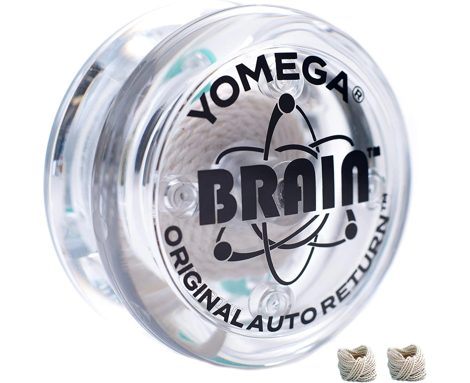 Yomega The Original Brain - Professional Yoyo for Kids and Beginners, Responsive Auto Return Yo Yo Best for String Tricks + Extra 2 Strings & 3 Month Warra