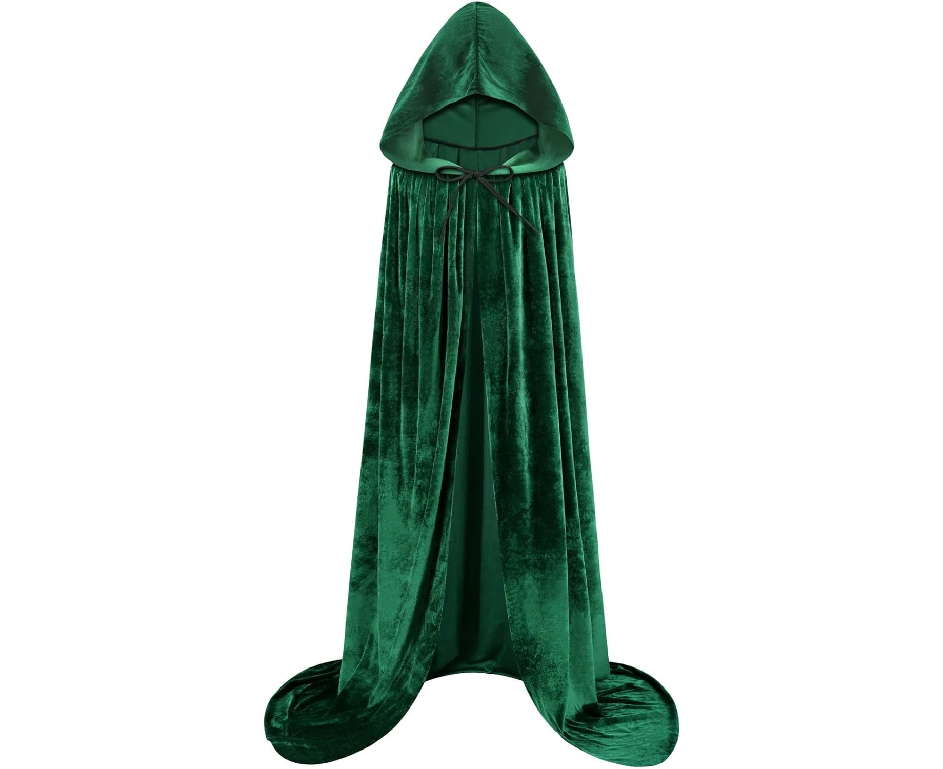 Hooded Cloak Velvet Cape with Hood Halloween Capes Women Witch Costume Vampire Cloak Wizard Robe Men Cosplay Costume