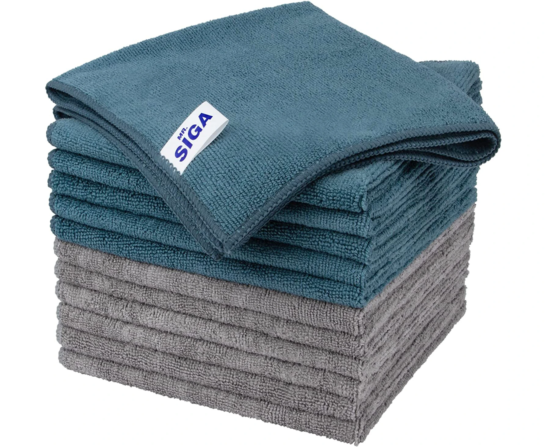 MR.SIGA Microfiber Cleaning Cloth, Pack of 6, Size: 13.8" x 15.7"