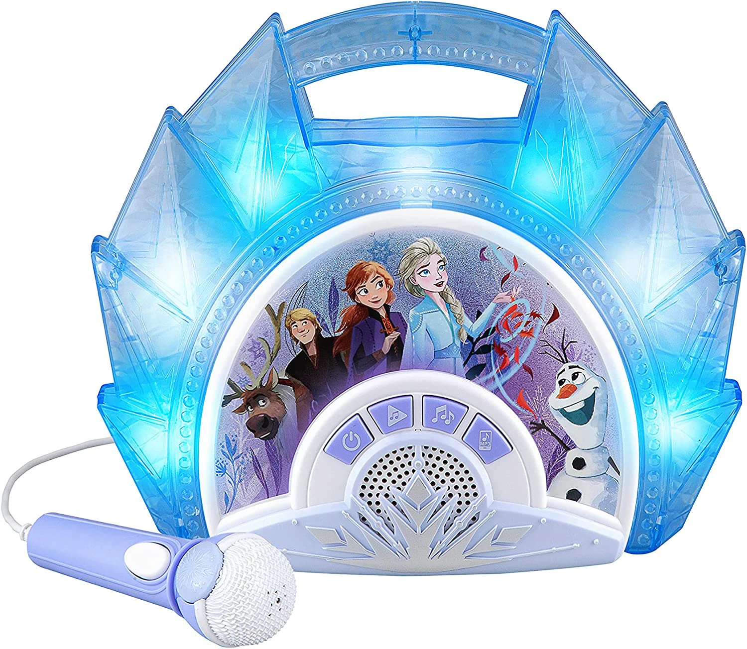 Frozen 2 FR-115.EMv9M Sing Along Boombox with Lights Mic Purple Blue