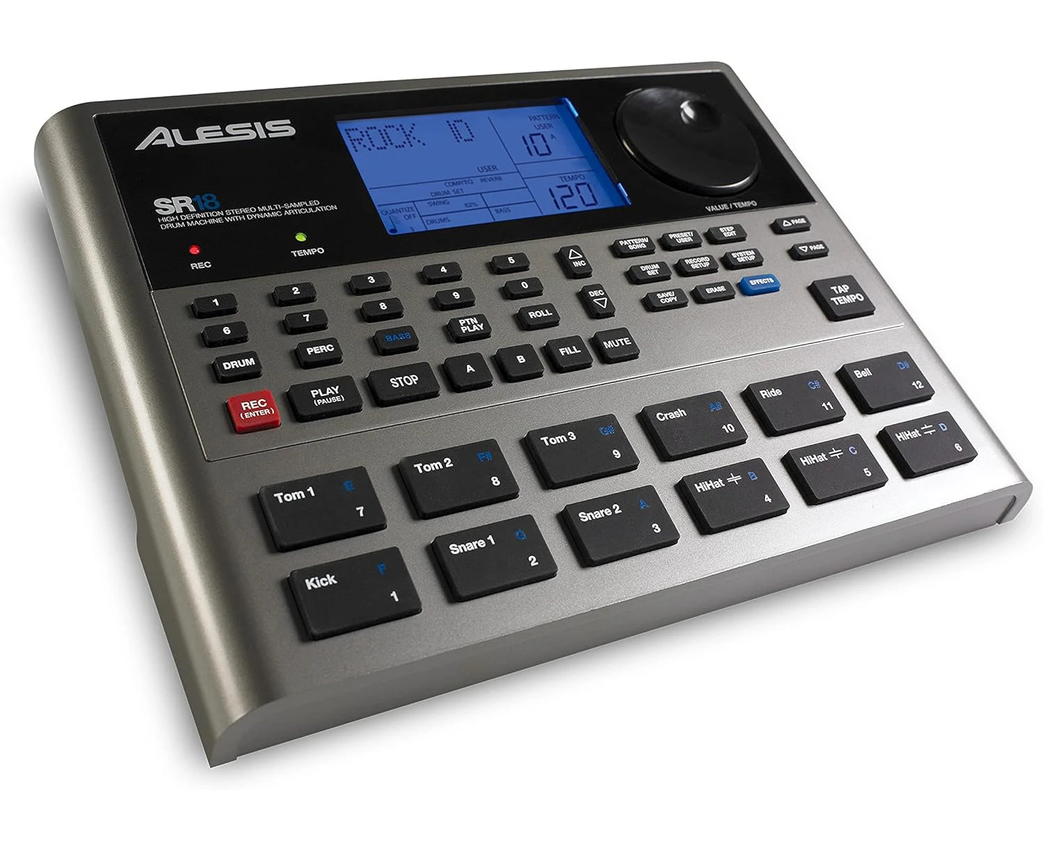 Alesis SR-16 | Studio-Grade Standalone Drum Machine with On-Board Sound Library, Performance Driven I/O and In-Built Effects