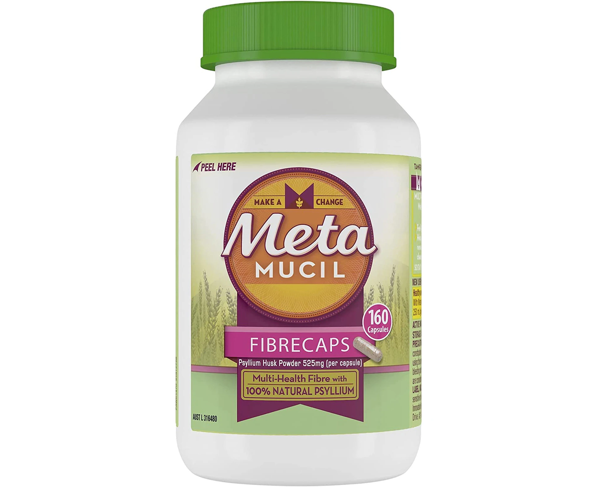 Metamucil Daily Fibre Supplement Caps 300 Capsules