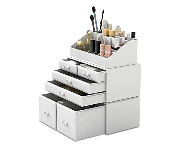 Makeup Cosmetic Organiser Storage Drawers Display Boxes Case with 6 Drawers