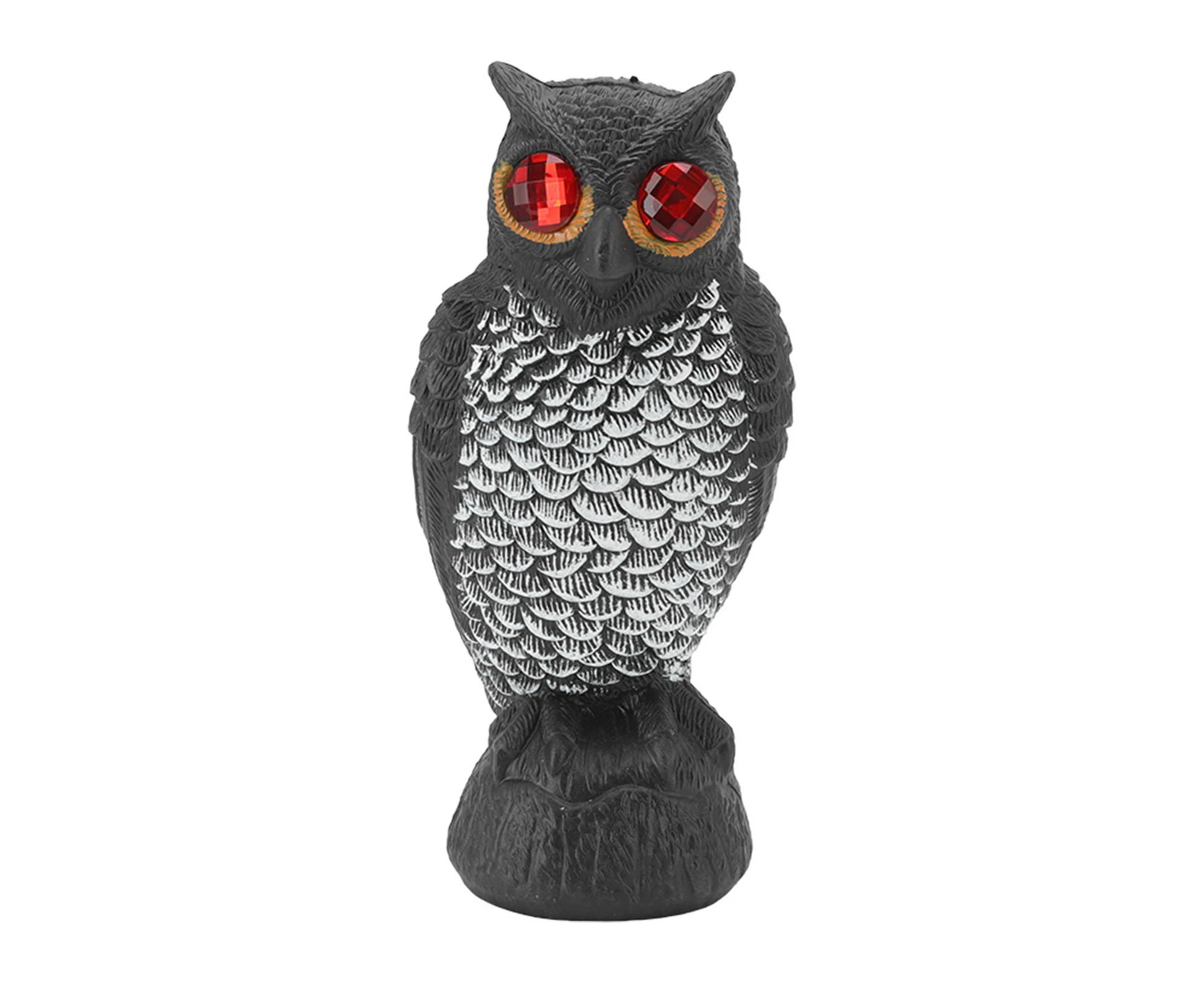 Owl Bird Deterrent Garden Plastic Red Eyes Owls to Keep Birds Away Fine Details Wear Resistant Cartoon Flaky Small