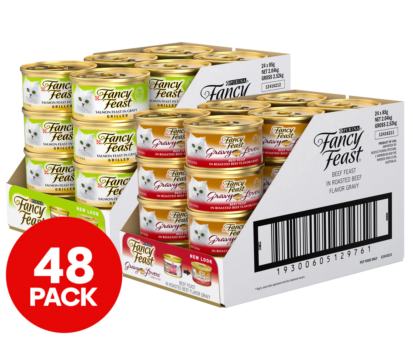 Fancy Feast Flavour Pack Grilled Salmon & Beef in Gravy