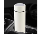 Intelligent Temperature Sensing Thermal Insulation Cup Mirror Touch Screen Business Vacuum CupCreamy White 480ml