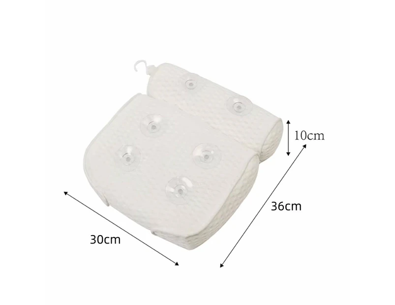 Vibe Geeks Non-Slip Suction Cups Air Mesh Bath Pillow For Bathtub