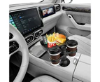 Vibe Geeks Vehicle 360° Rotating Multifunctional Car Seat Dual Cup Holder