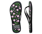 Havaianas Women's Slim LJMA Thongs - Black/Multi