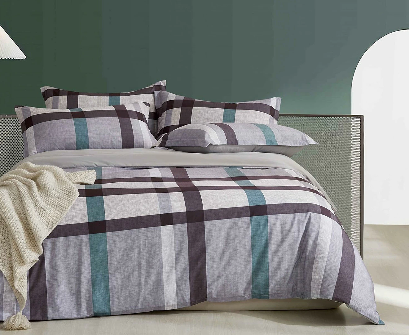 CleverPolly Stanley Microfibre Quilt Cover Set - Multi