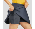 DECATHLON QUECHUA Fresh Women's Hiking Skort - NH100 - Carbon Grey, 8554686